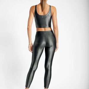 Koral Lustrous Infinity Shiny Leggings, Lead, Size Small